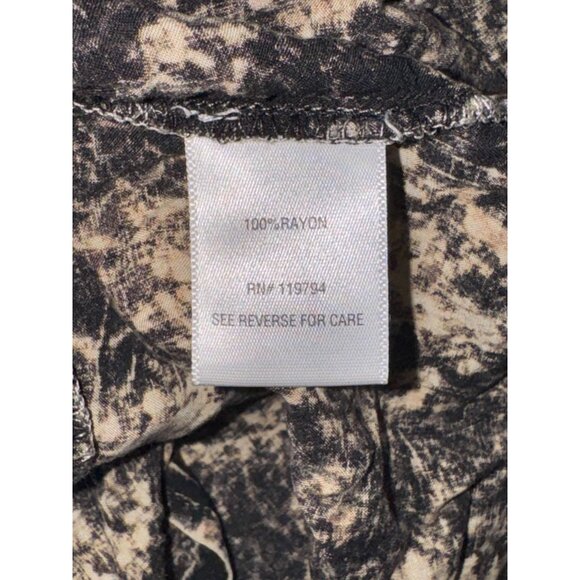 OneWorld Womens Textured Black & Beige Blouse Size 1X - Picture 3 of 6